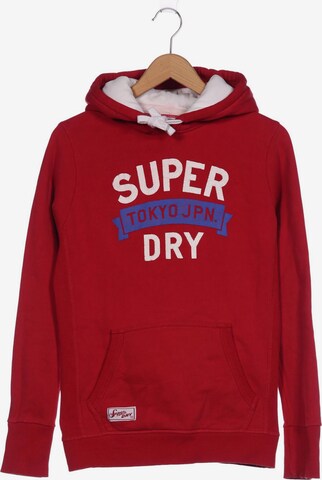 Superdry Sweatshirt & Zip-Up Hoodie in L in Red: front