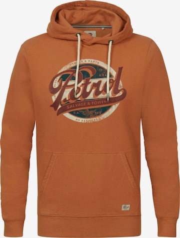 Petrol Industries Sweatshirt in Oranje: voorkant