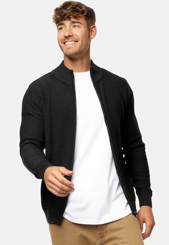 INDICODE JEANS Knit Cardigan in Black