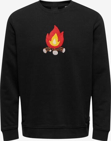 Only & Sons Sweatshirt 'OLIVER' i svart: framsida