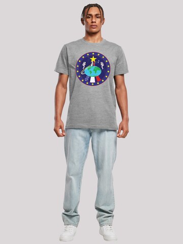 T-Shirt 'NASA Classic Globe Astronauts' F4NT4STIC en gris
