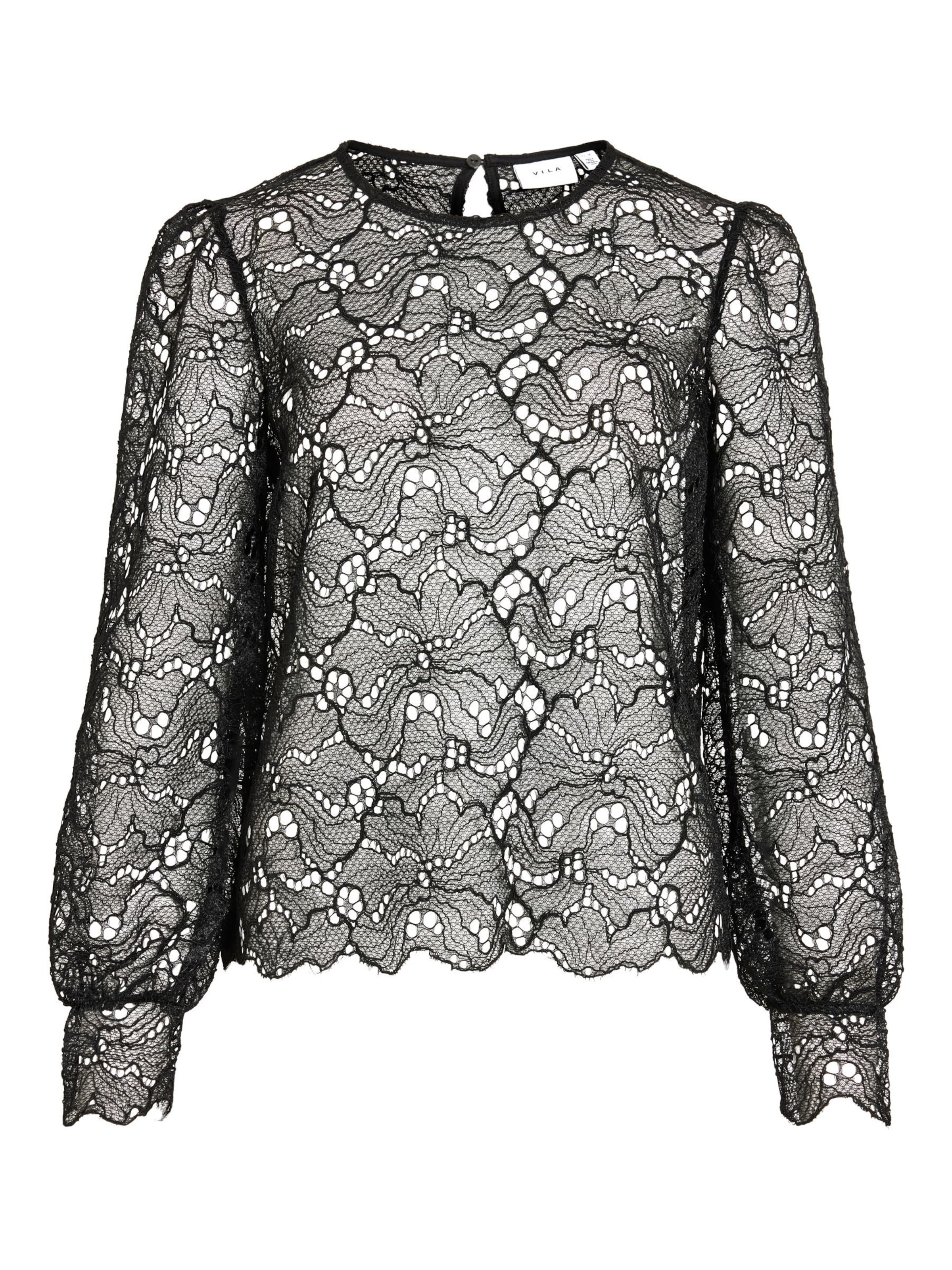 Camicia da donna 'VIRHea' di VILA in nero: frontale