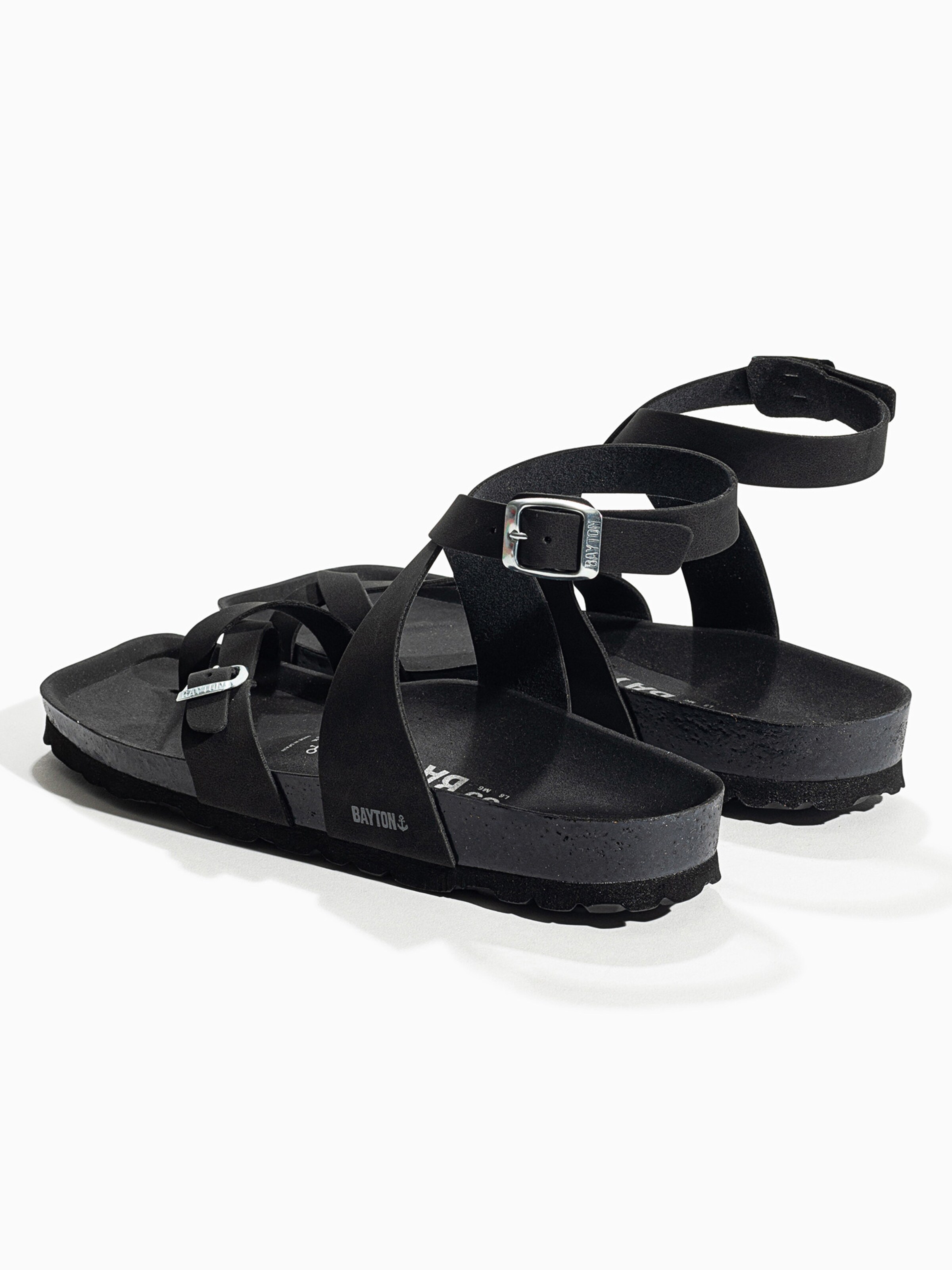 Bayton Sandały z rzemykami 'SWAN' w kolorze czarny