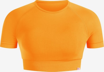Smilodox Crop Shirt ' Elna ' in Orange: Vorderseite
