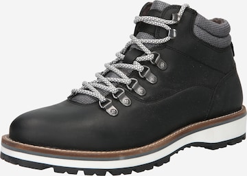 BURTON MENSWEAR LONDON Lace-up boots in Black: front