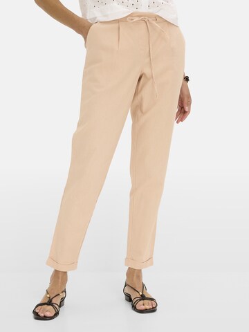 bonprix Regular Broek in Beige: voorkant