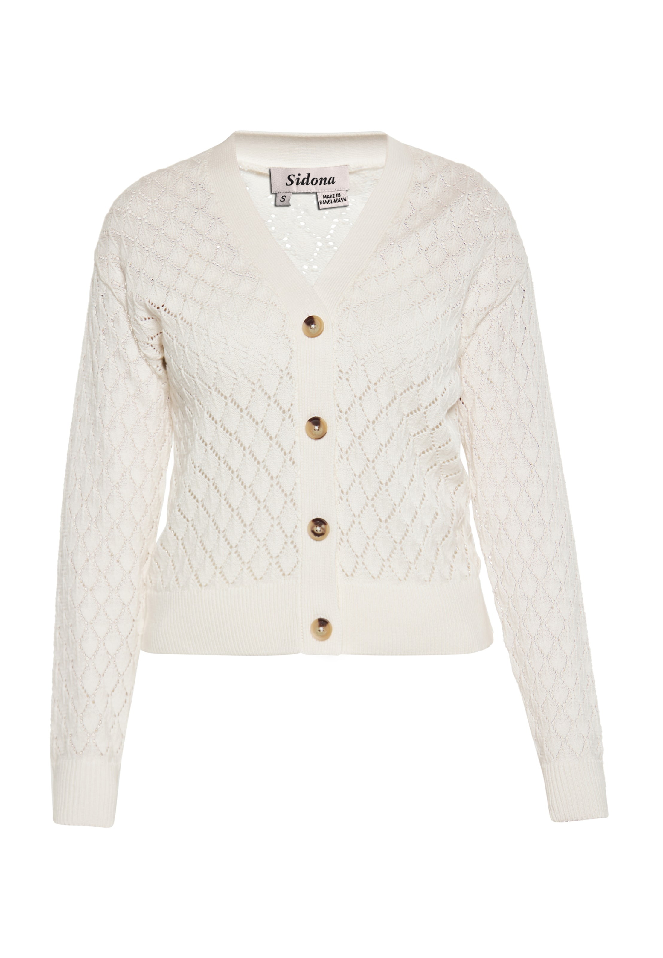 Sidona Вязаная кофта в Белый: спереди