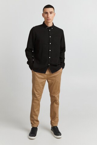 !Solid Regular fit Button Up Shirt 'Allan' in Black