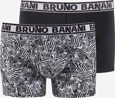 BRUNO BANANI Boxershorts in de kleur Antraciet / Wit, Productweergave