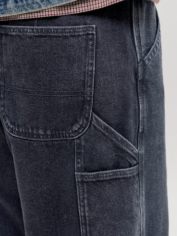 JACK & JONES Baggy Jeans 'JJIALEX JJCARPENTER' in Black