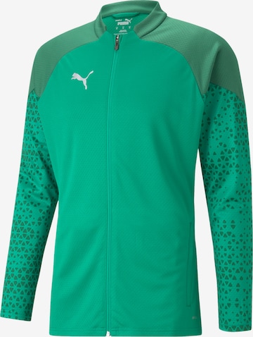 PUMA Trainingsjack in Groen: voorkant