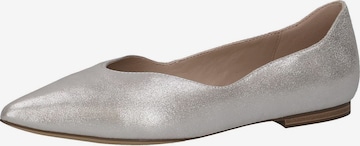 CAPRICE Ballet Flats in Silver: front