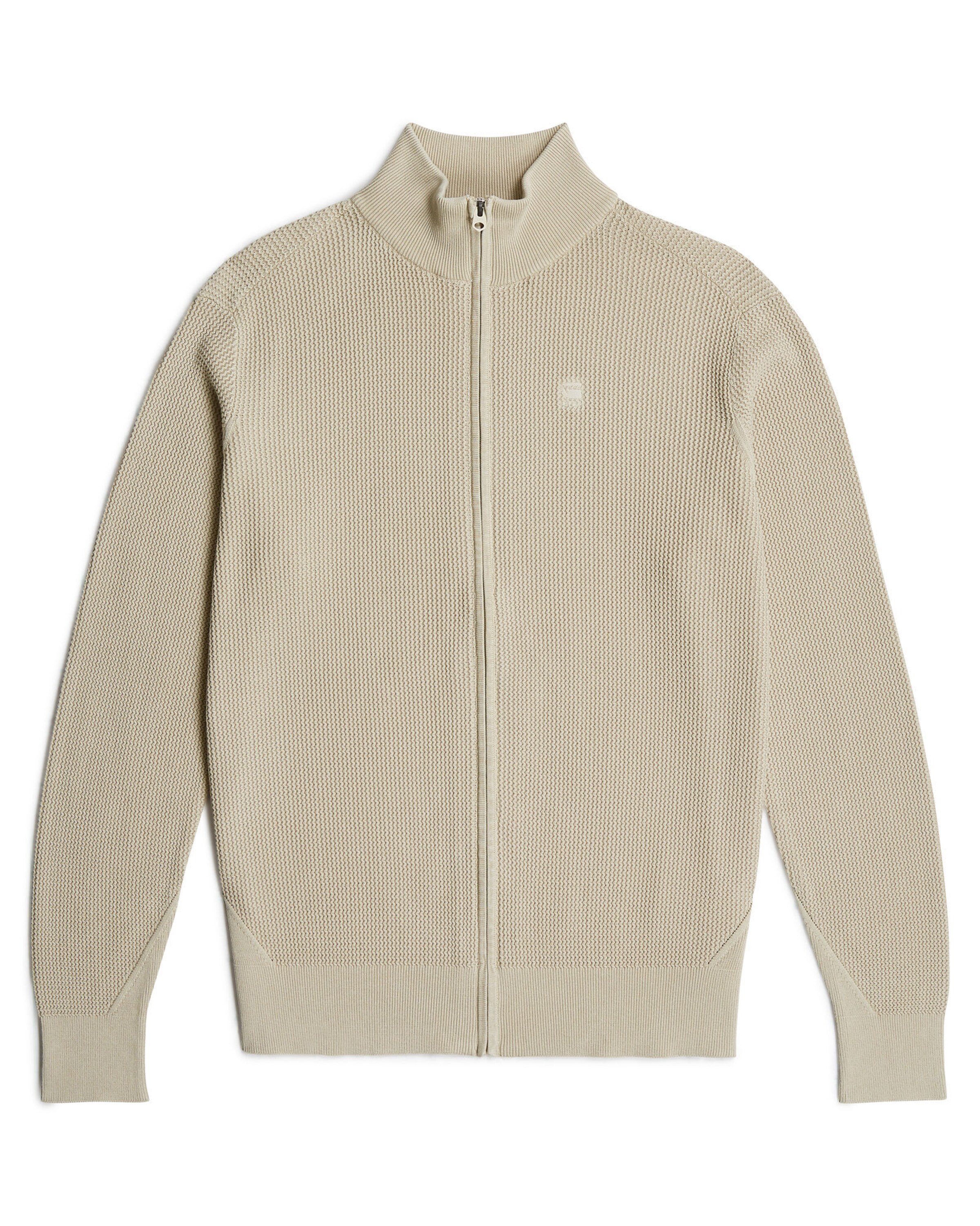 G-STAR Knit cardigan in Beige: front