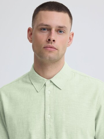 BLEND - Ajuste regular Camisa ' BHAban Slub Linen Mix ' en verde