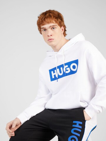 HUGO Sweatshirt 'Nalves' i vit