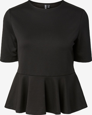 Chemisier PIECES en noir : devant