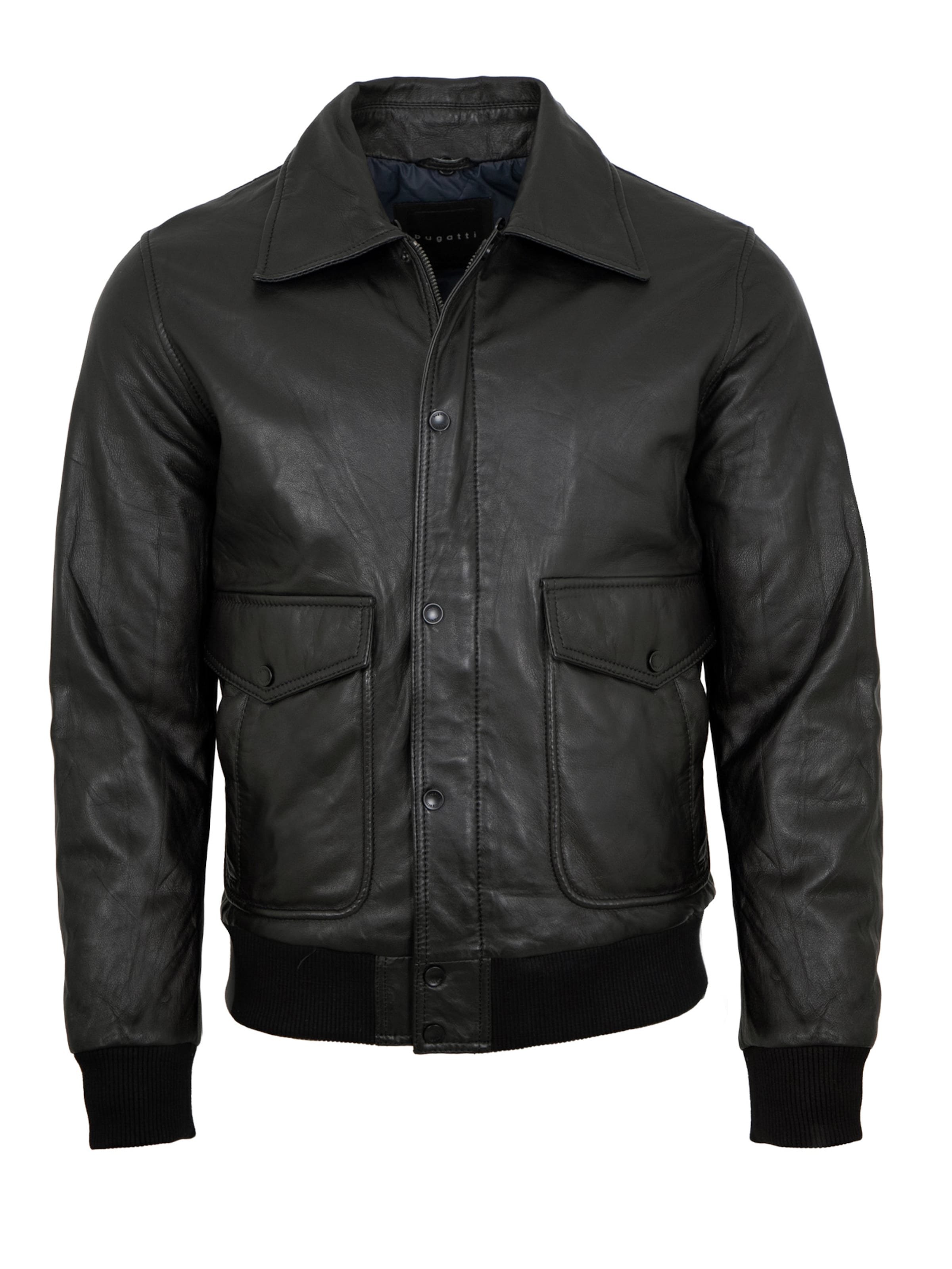 bugatti Between-Season Jacket '222 034-BU/M' in Black