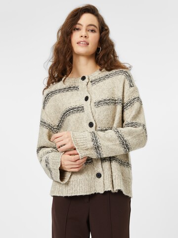 Masai Knit Cardigan 'MALau' in White: front