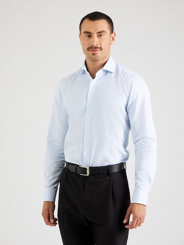 OLYMP - Ajuste estrecho Camisa de negocios en azul: frente