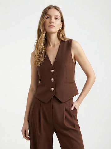 KAVAZI Vest in Brown: front