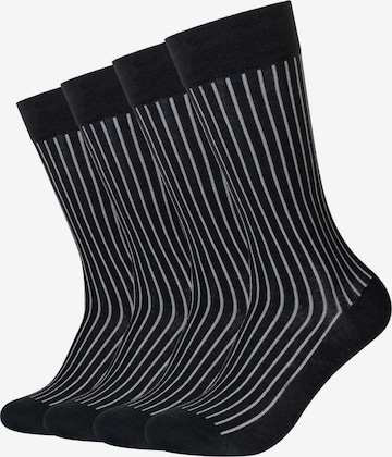 camano Socks in Black: front
