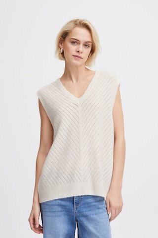 ICHI Sweater 'Kamara' in Beige: front