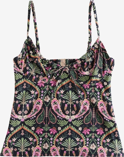 Tankinio viršutinė dalis iš Next, spalva – šviesiai ruda / žalia / rožių spalva / juoda, Prekių apžvalga