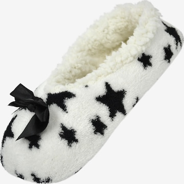 normani Slipper in White: front