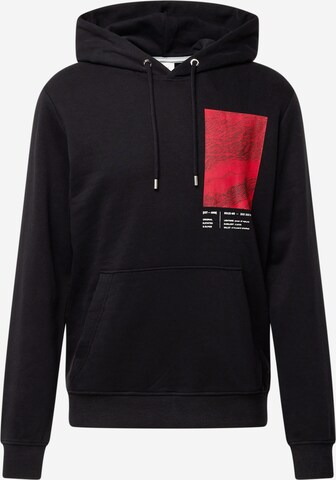 s.Oliver Sweatshirt in Schwarz: predná strana