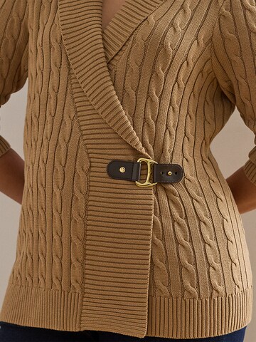 Lauren Ralph Lauren Plus Пуловер 'DONATO' в бежово