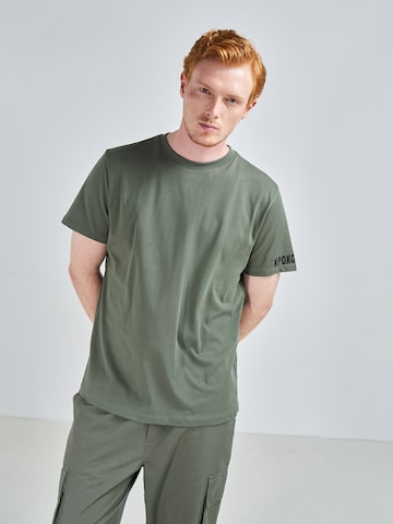 ABOUT YOU x Swalina&Linus Shirt 'Toni' in Green