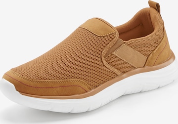 Authentic Le Jogger Slip-ons in Beige: voorkant