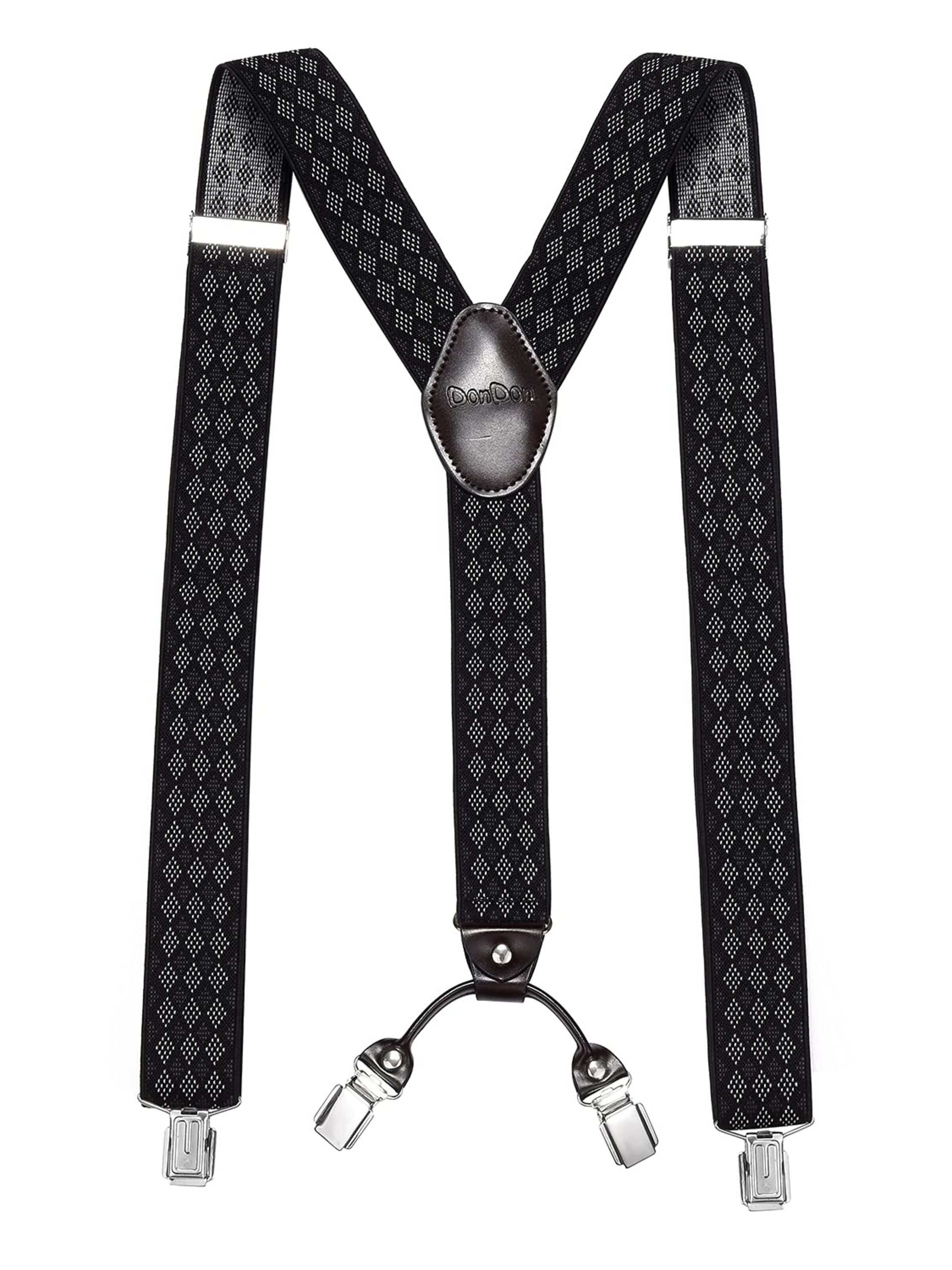 DonDon Suspenders in XS-XL in Smoke grey, Item view
