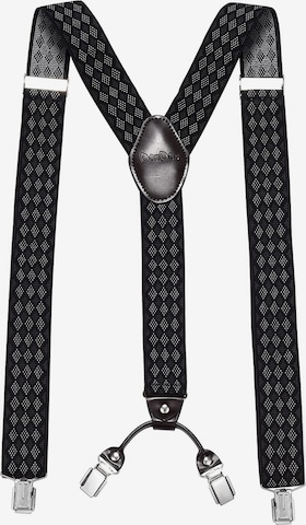DonDon Suspenders in Grey: front