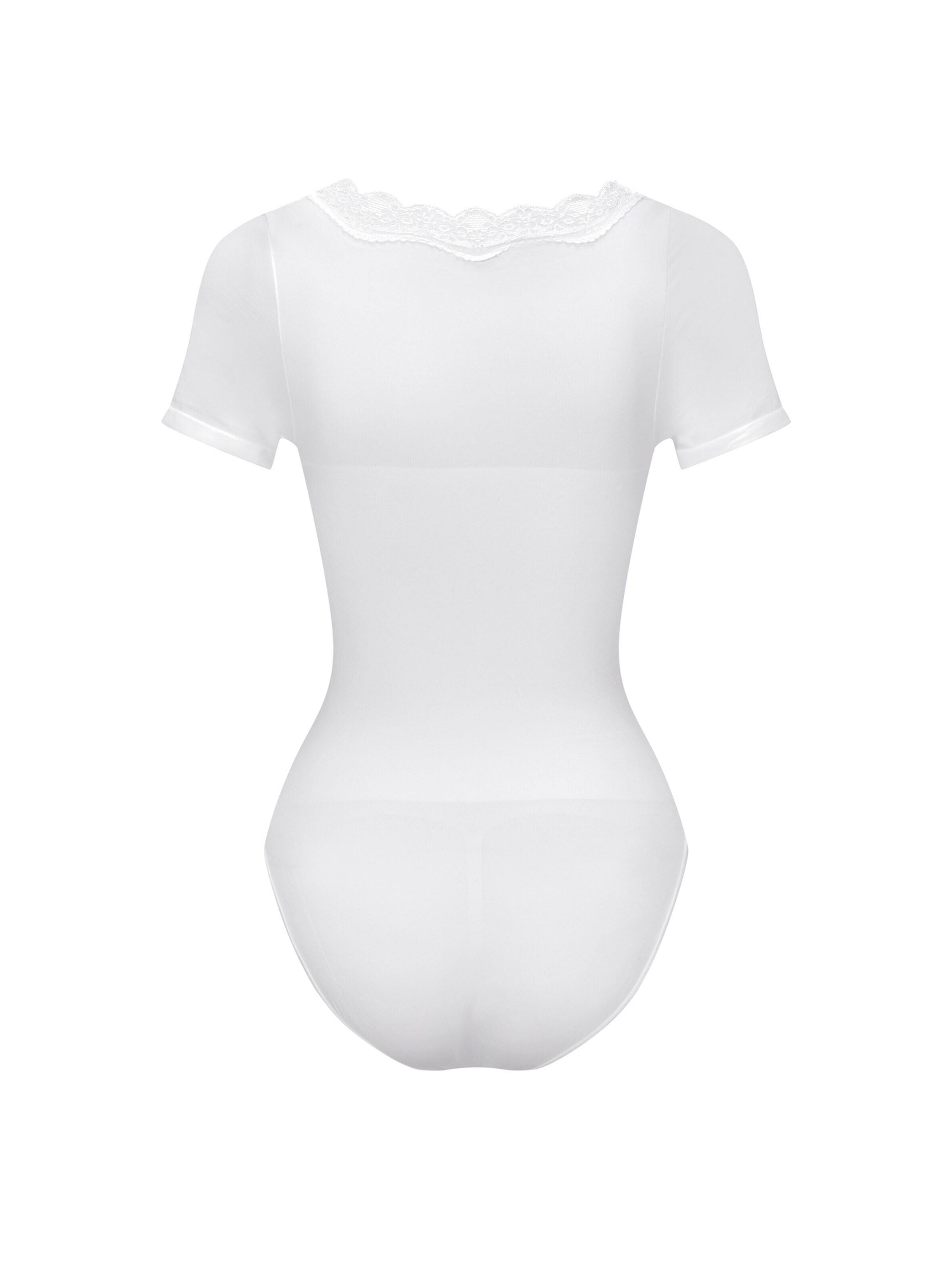 cfab - Body modelador 'Lace T-Shirt Bodysuit Sculpting Shapewear with slip' em branco