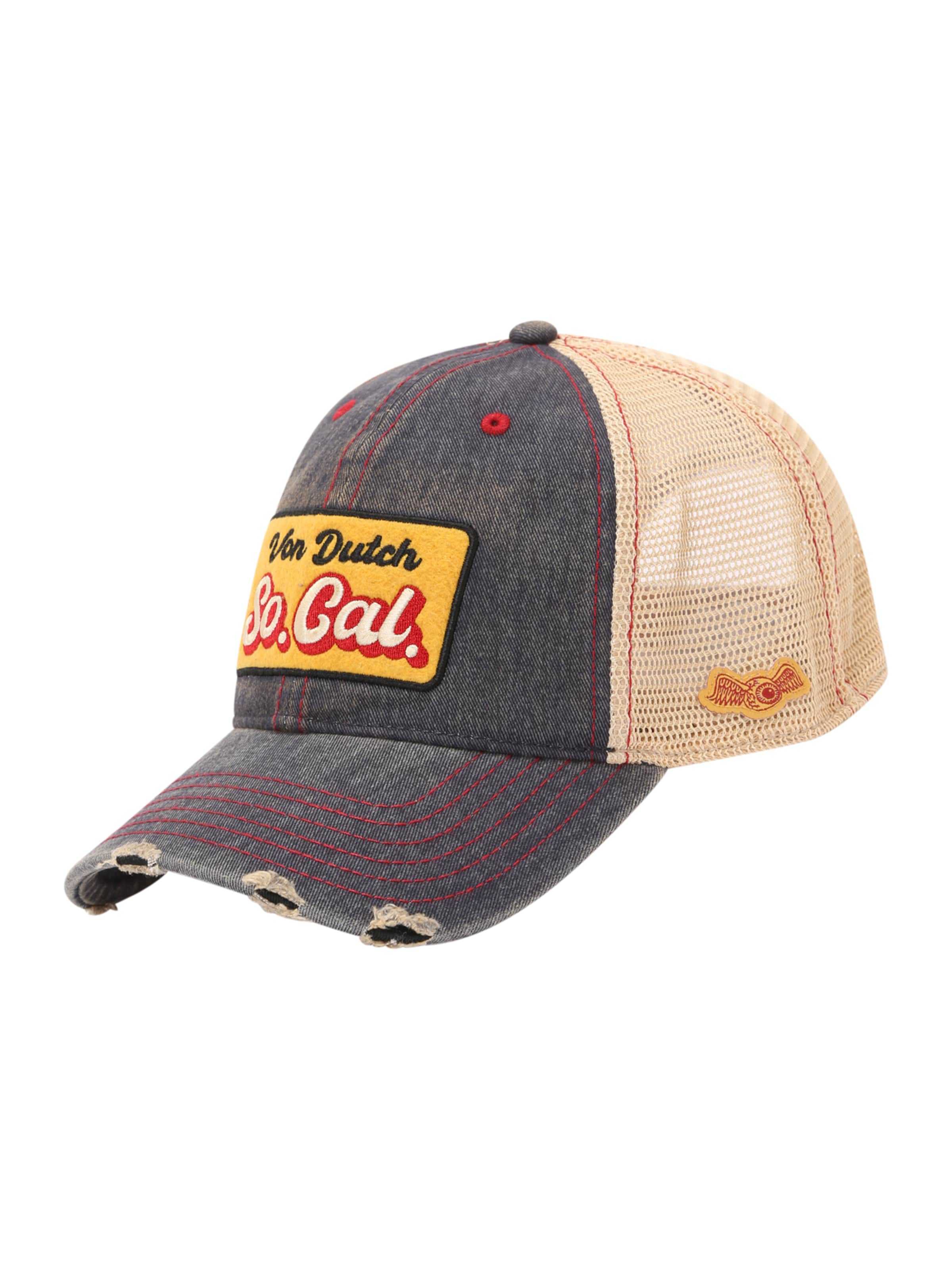 Șapcă de la Von Dutch Originals pe bej: față