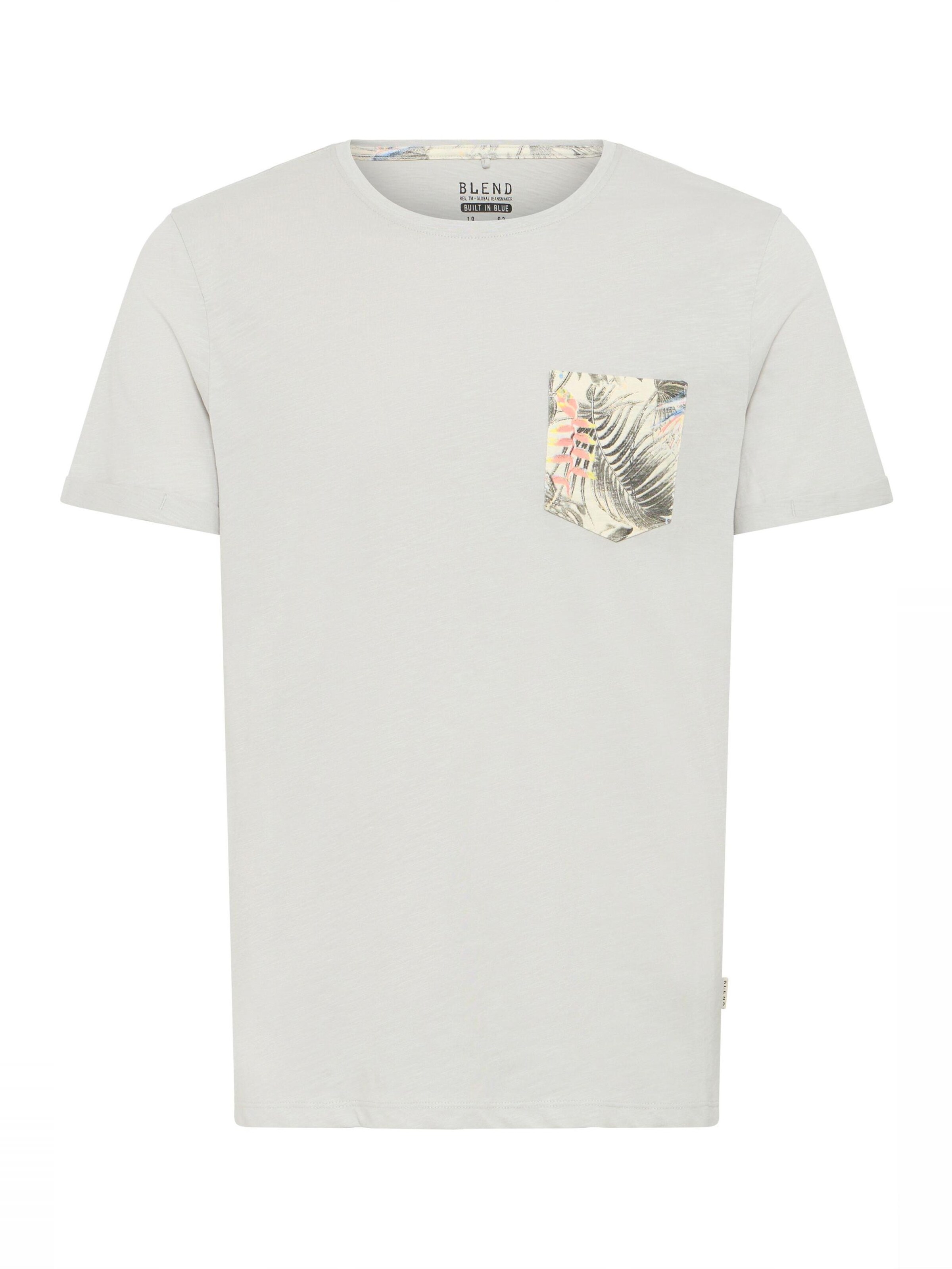 BLEND Shirt 'Florens' in Grijs: voorkant