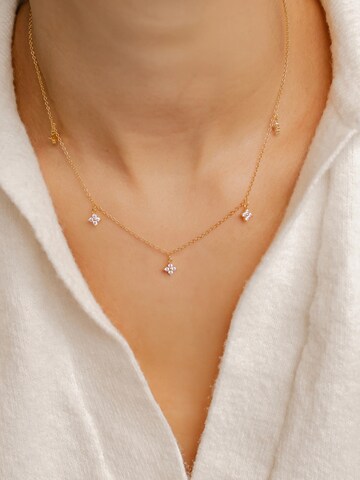 Hey Happiness Ketting 'Floret' in Goud: voorkant