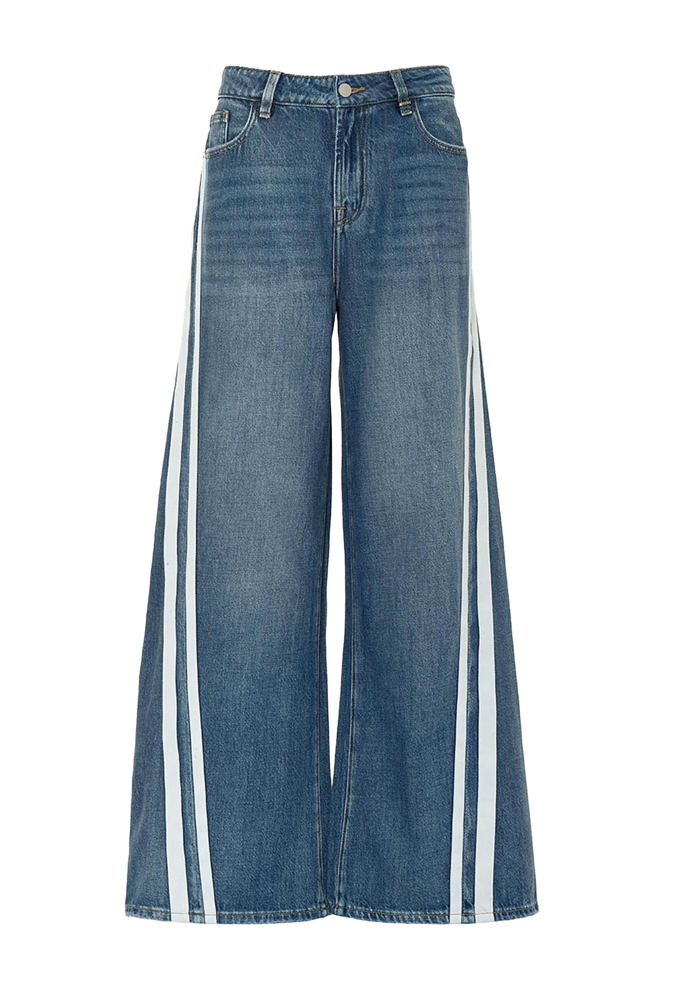 Elias Rumelis Zvonové kalhoty Džíny 'Tamea' – modrá: přední strana