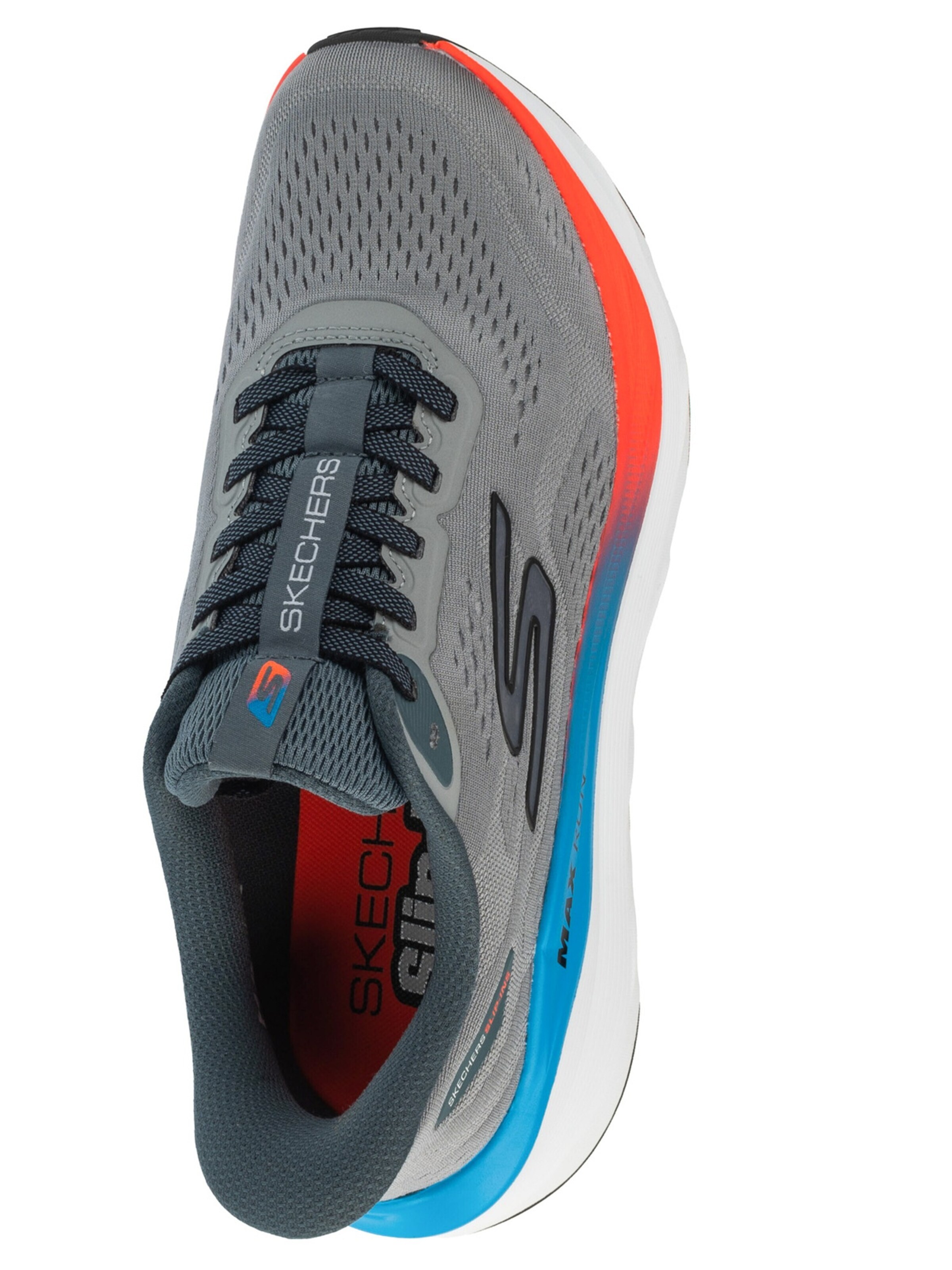 SKECHERS Loopschoen 'Skechers Slip-Ins: Max Run' in Grijs
