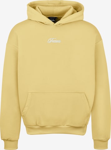 TATES Oversized Sweater 'Kuscheliger Light Hoodie' in Yellow: front