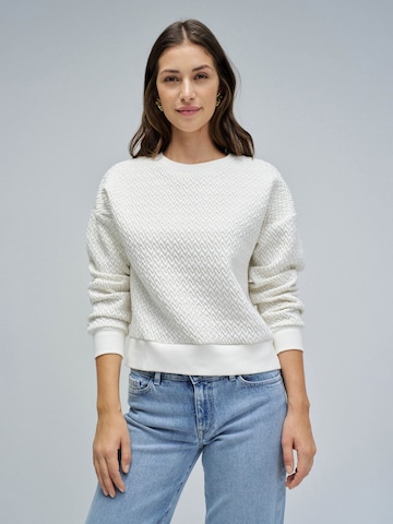 Salsa Jeans Sweatshirt in White: front