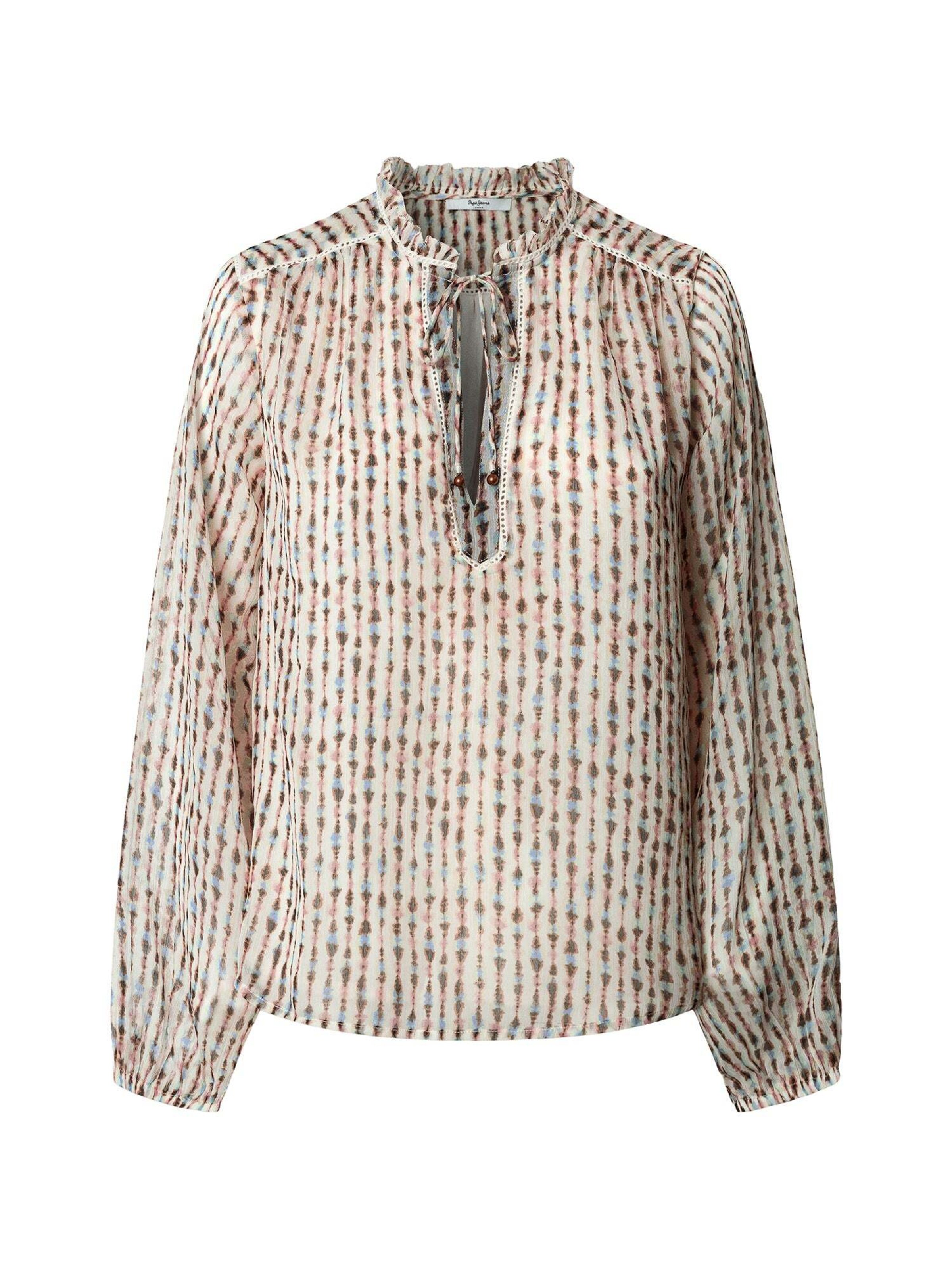 Chemisier Pepe Jeans en marron : devant