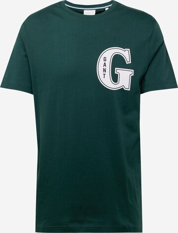 GANT - Camiseta en verde: frente