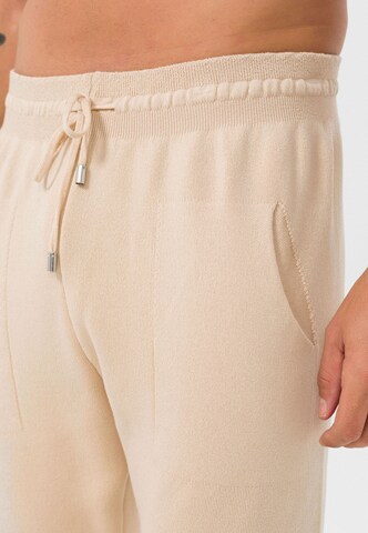 Tapered Pantaloni de la Jimmy Sanders pe bej