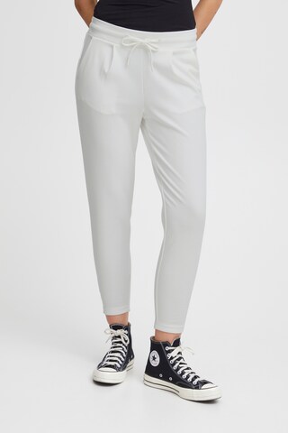 ICHI Tapered Hose 'IHKate' in Weiß: Vorderseite