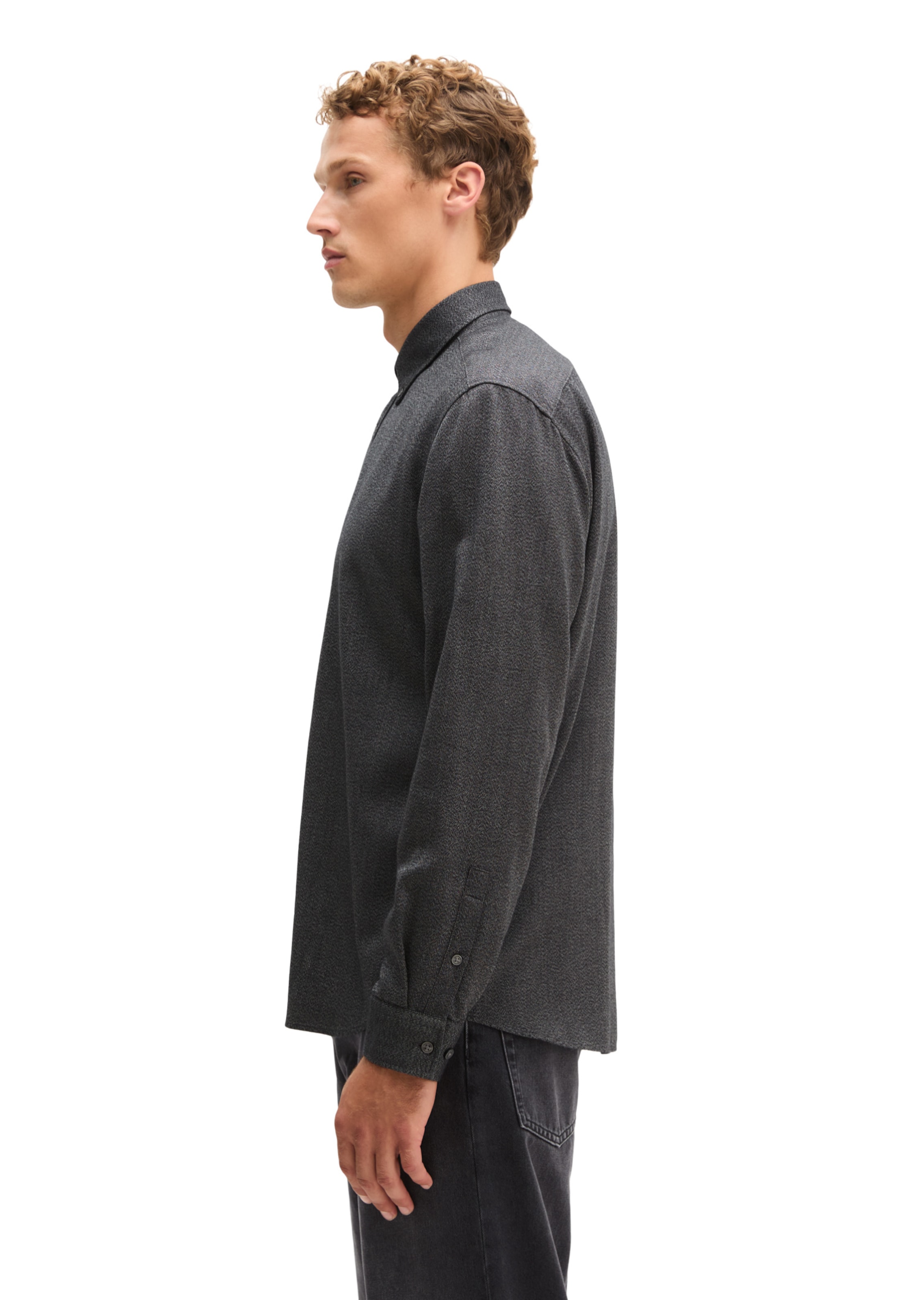 Marc O'Polo Regular Fit Hemd in Schwarz