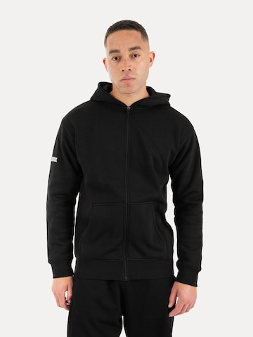 Smilodox Fleece Jacket ' Taron ' in Black: front
