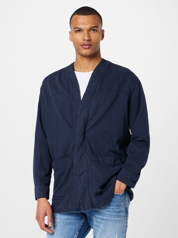 DRYKORN Prehodna jakna 'OMIC' | modra barva: sprednja stran