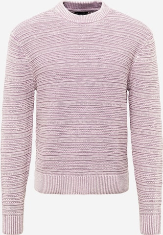 Abercrombie & Fitch Sweter w kolorze fioletowy: przód